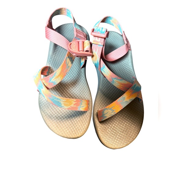 Chaco Z/2 Adjustable Strap Classic Sandal Women Aerial Rosette Size 7 - Picture 1 of 4